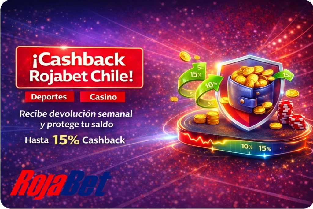 Cashback en Rojabet Chile para mayor estabilidad y control en el juego a largo plazo