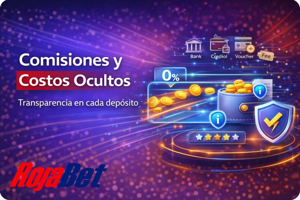 Comisiones y costos en los depósitos de Rojabet Chile sin cargos ocultos