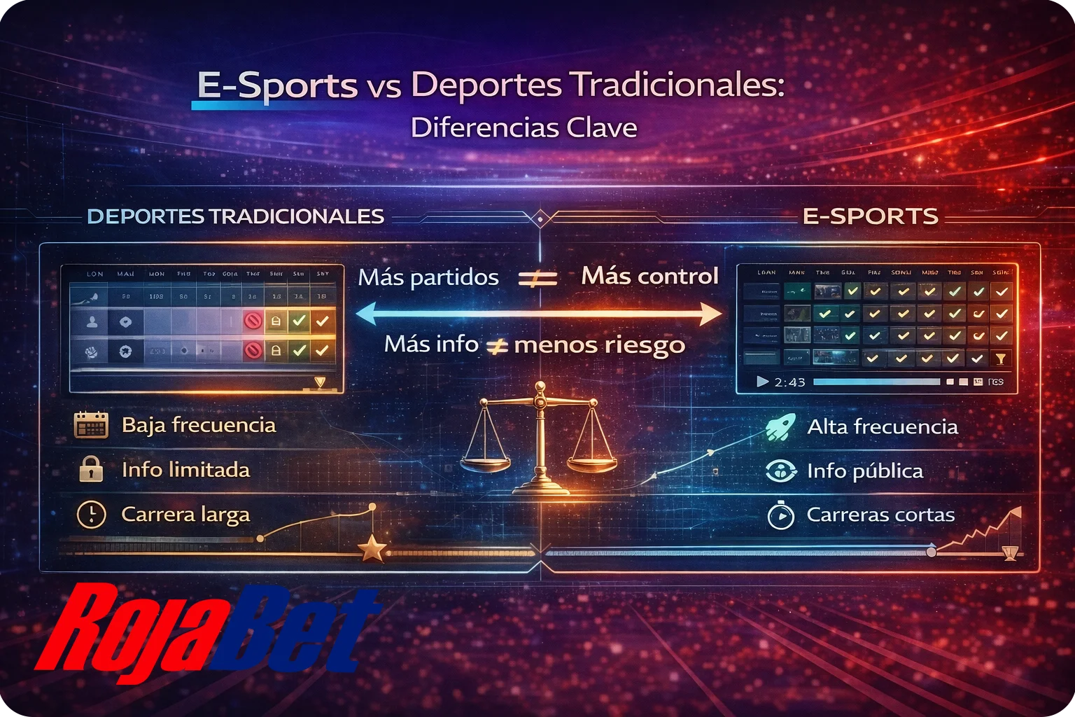 Diferencias entre apuestas en e-sports y deportes tradicionales
