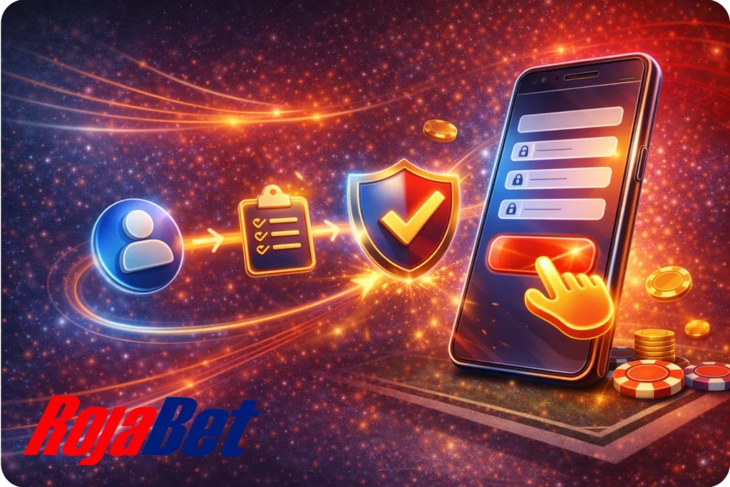 Registro sencillo: Proceso de registro fácil en Rojabet Chile: crear cuenta, completar datos y aceptar términos para empezar a apostar rápidamente.