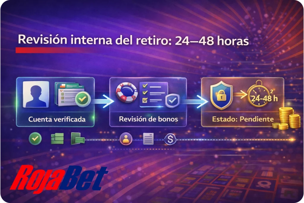 Tiempo de revisión y aprobación de retiros en Rojabet Chile (24–48 horas)