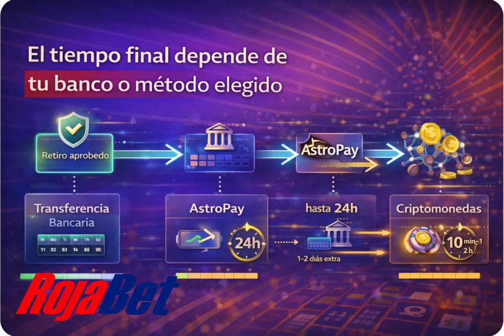 Tiempo de procesamiento bancario de retiros en Chile tras aprobación de Rojabet