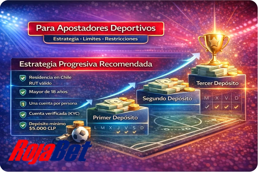 Estrategia progresiva recomendada para apostadores deportivos en Rojabet