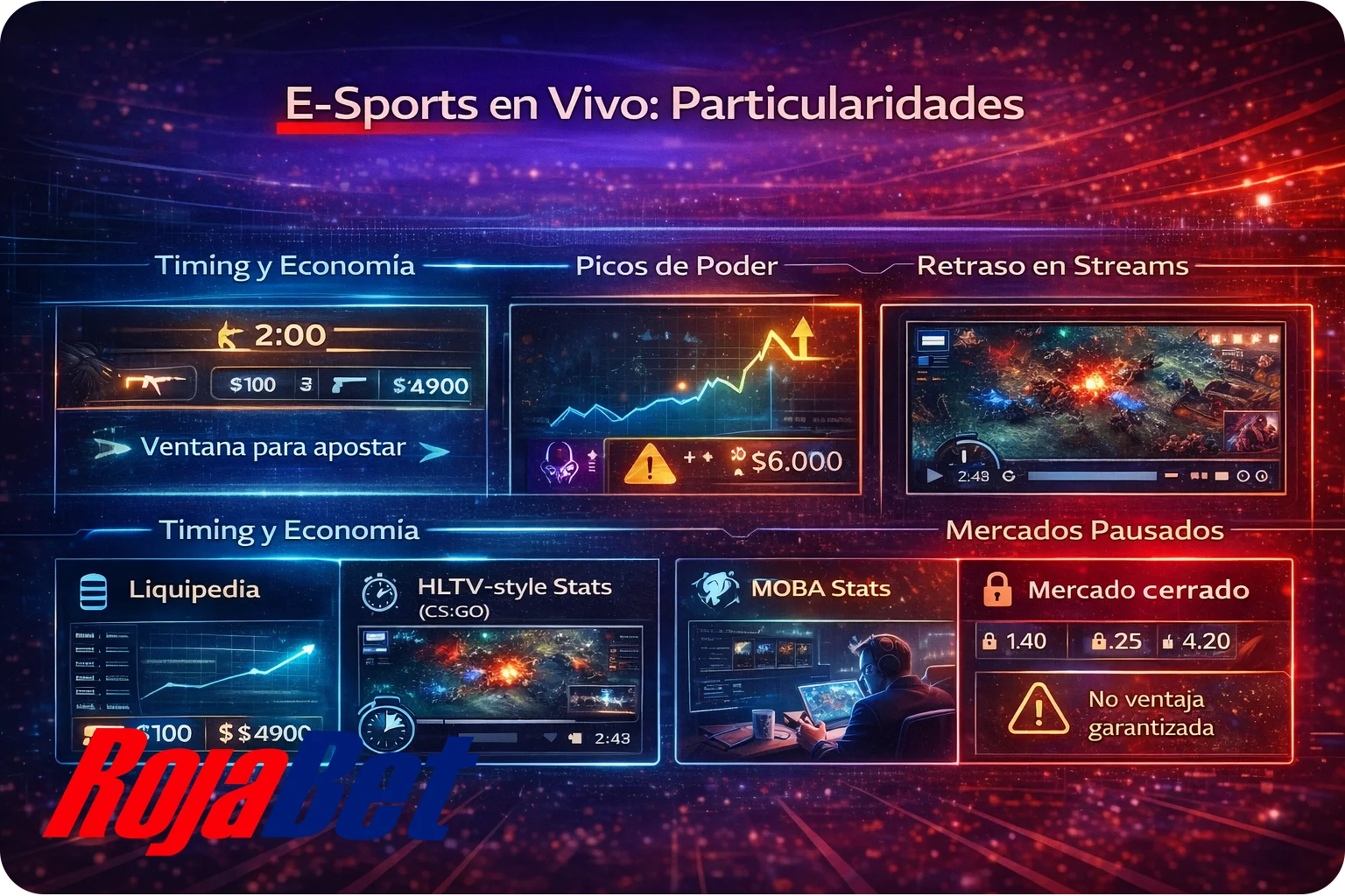Particularidades de las apuestas en vivo en e-sports