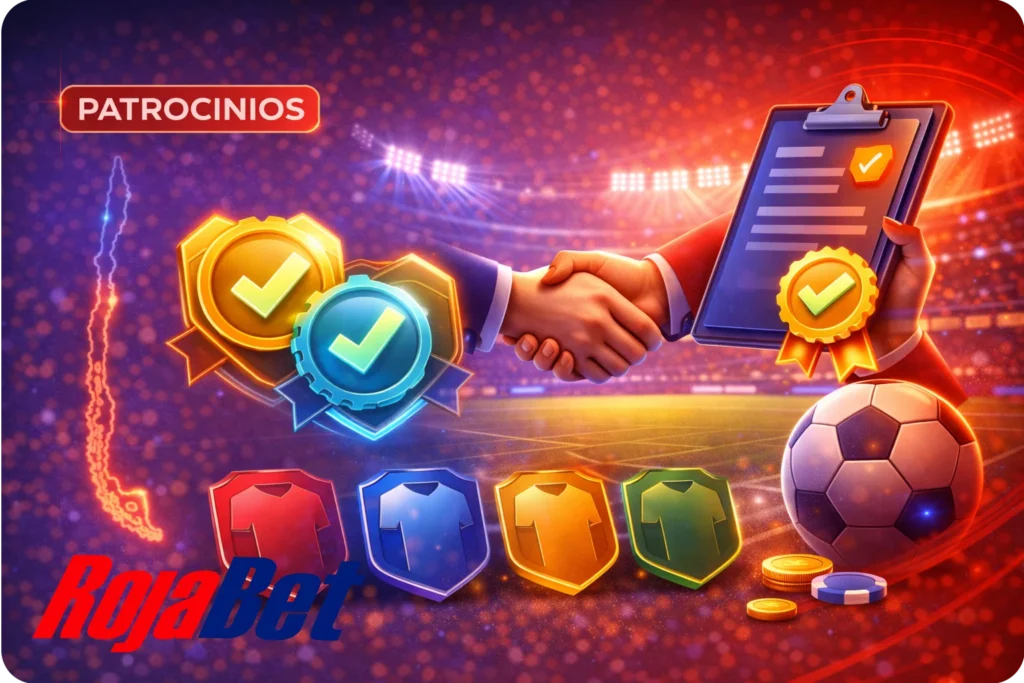 Patrocinios oficiales de Rojabet en Chile con clubes de fútbol locales, reforzando la confianza y la presencia de la marca en el deporte nacional.