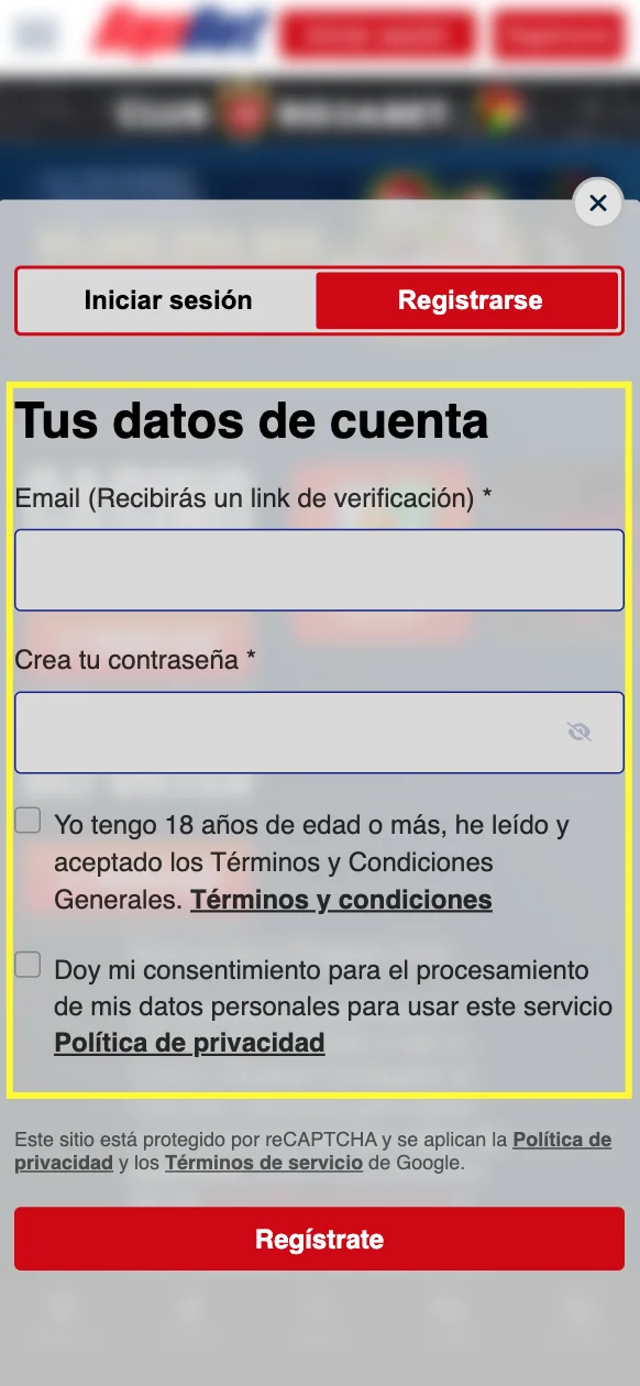 Paso 2 de 5: Completa tus datos personales