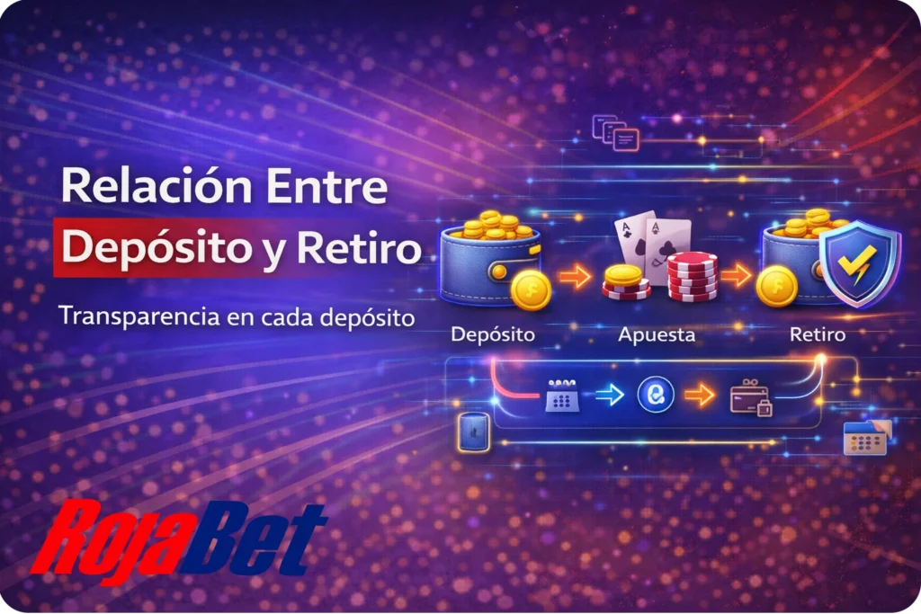 Relación entre depósito y retiro en Rojabet Chile según políticas AML