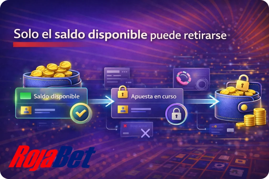 Saldo disponible en Rojabet Chile: fondos liberados y aptos para retiro