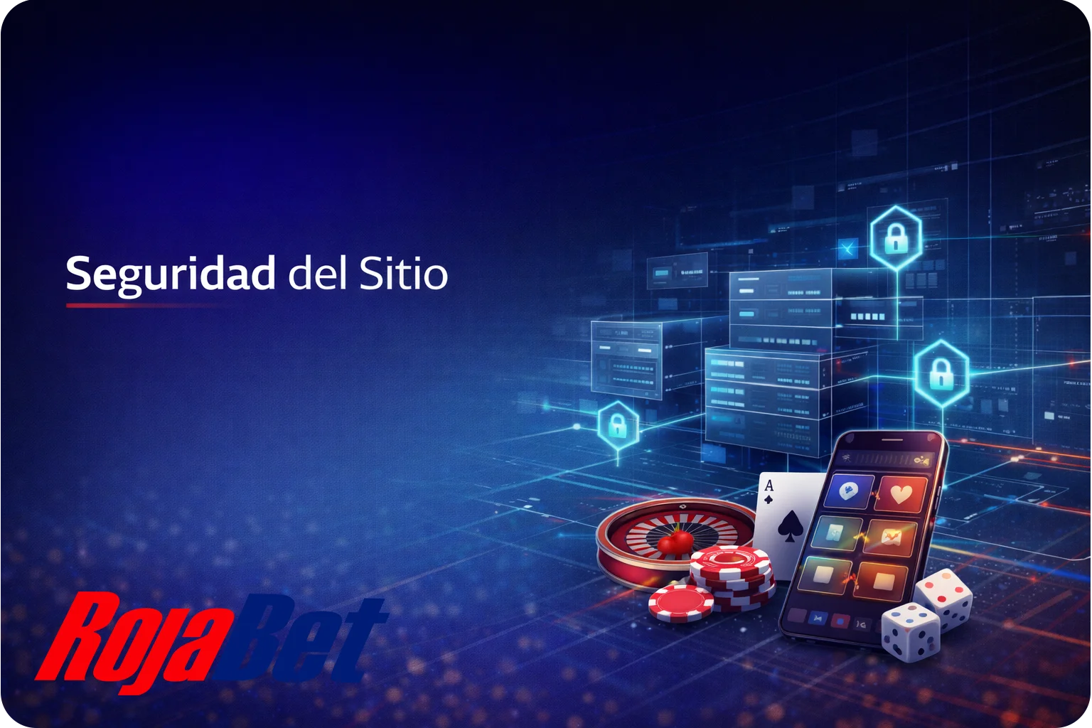 Seguridad del sitio Rojabet Chile con protección de datos, encriptación SSL, verificación de identidad y sistemas de control antifraude.